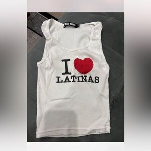 Ghetto Rodeo “I ❤️ Latinas” tank top